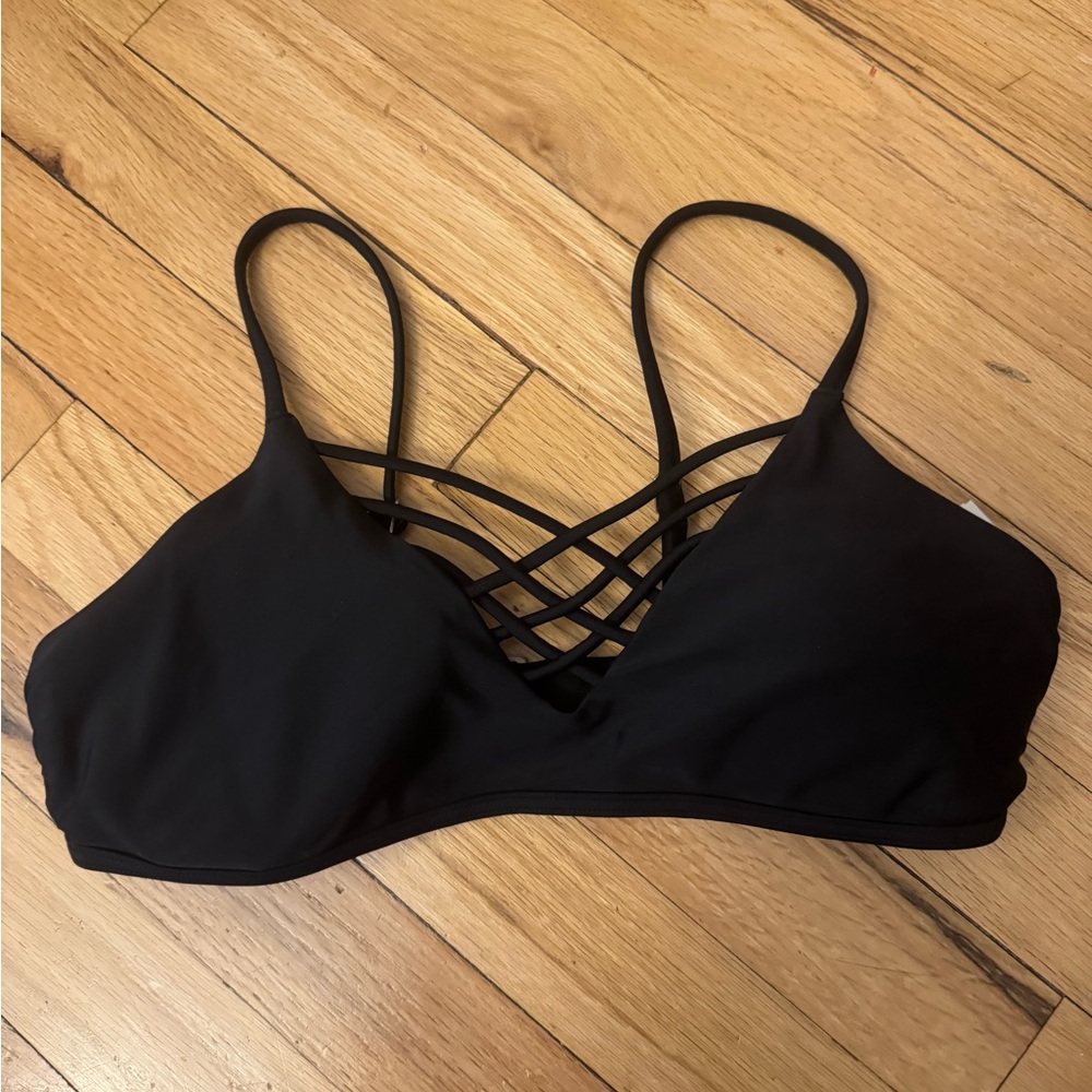 Black Strappy Hollister Bikini Top